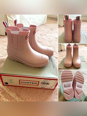 Hunter Tabitha Chelsea Rain Boots – Pink